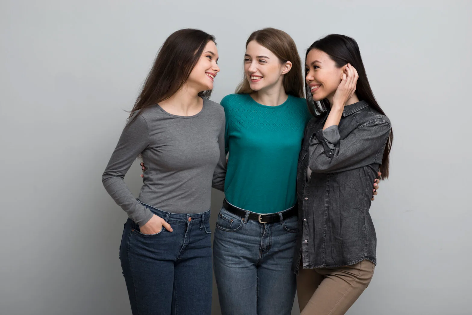 group-young-women-holding-each-other-